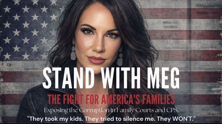Family Court Fraud Med Stand - No Cry Wolf - Equal Parental Rights - Stand with Meg