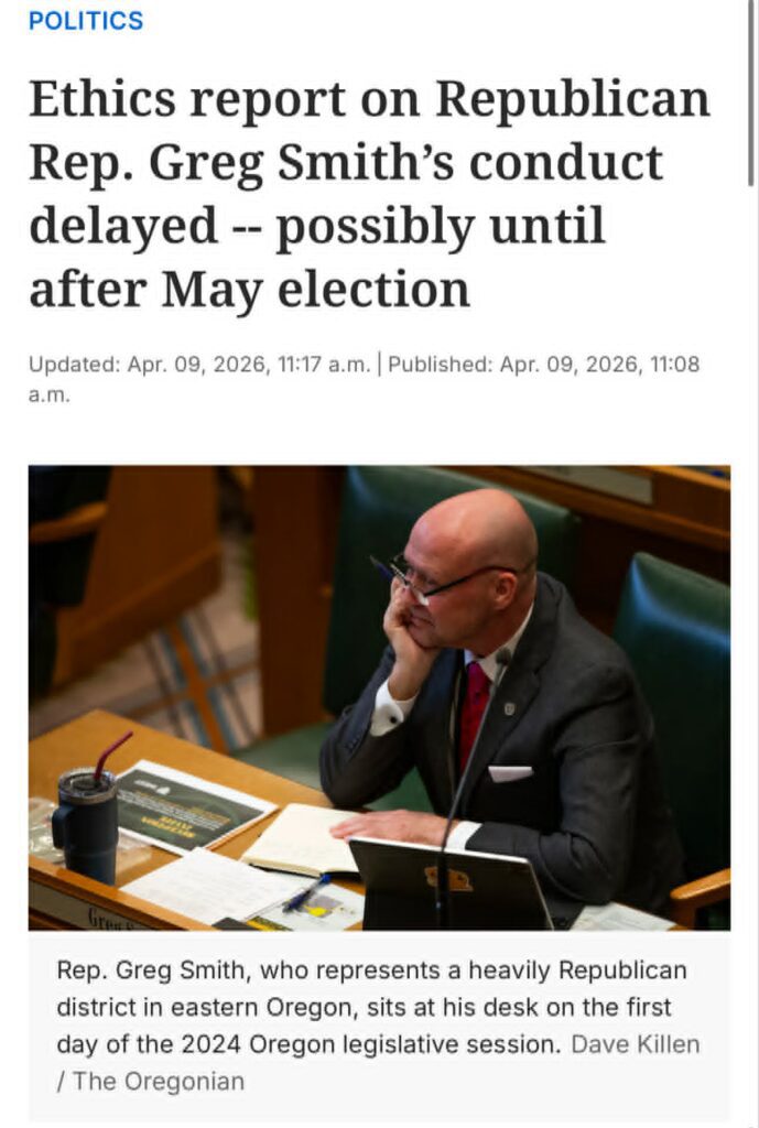 Greg Smith for Oregon Allowed to Run in Primary after Ethics Commission Vote