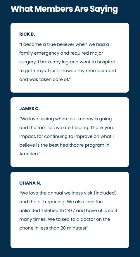 Healthcare in Oregon - Non-Profit Healthcare Sharing Portland - James Okeefe Impact OMG Testimonials