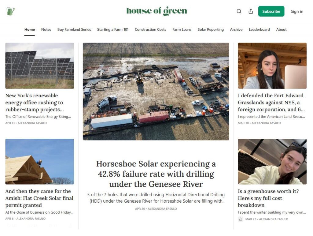 House of Green Alexandra Fasulo Substack