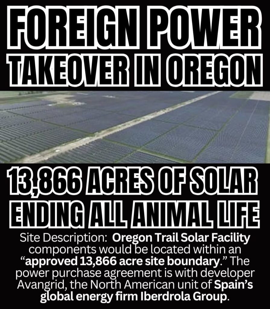 Industrial Solar Foreign Powers in Oregon - Actual Photo of Existing Solar Farm
