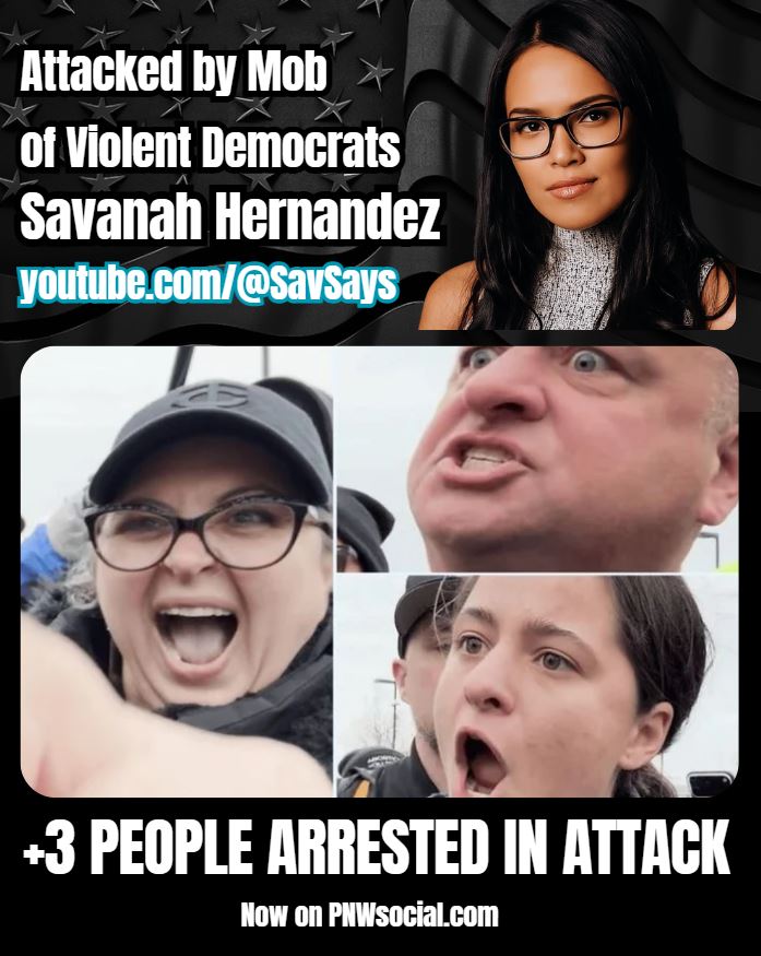 Savanah Hernandez Attacked and Pushed by Democrat Mob Protesting ICE