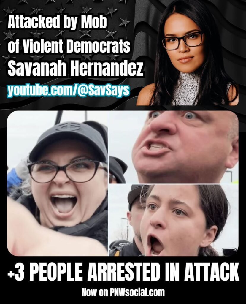 Savanah Hernandez Attacked by Democrats Protesting ICE