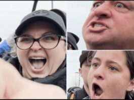 Savanah Hernandez Attacked by Democrats Protesting ICE Immigration Arresting Criminals