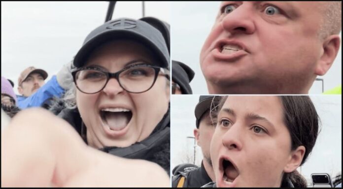 Savanah Hernandez Attacked by Democrats Protesting ICE Immigration Arresting Criminals