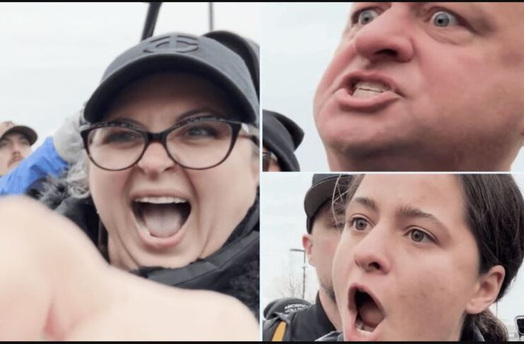 Savanah Hernandez Attacked by Democrats Protesting ICE Immigration Arresting Criminals