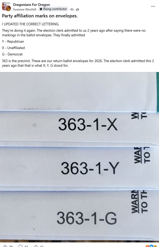 Alleged Voter Fraud in Oregon - Mail in Ballot Mystery 1