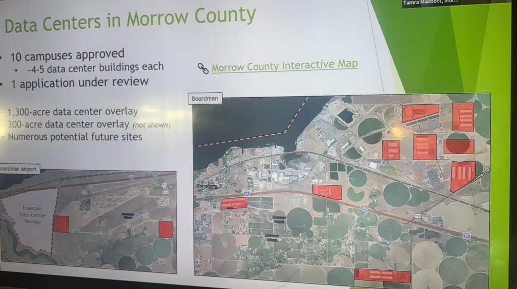 Data Centers in Oregon - Morrow County Maps