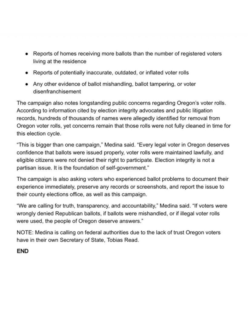 David Medina for Oregon Speaking Up For Voter Rights