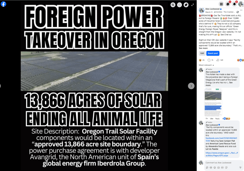 Foreign Power Takeover in Oregon Solar Tina Kotek and Greg Smith