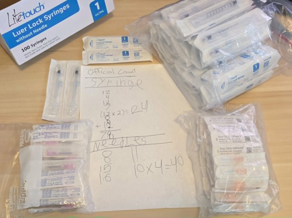 Needles found in School Zone in Portland Oregon