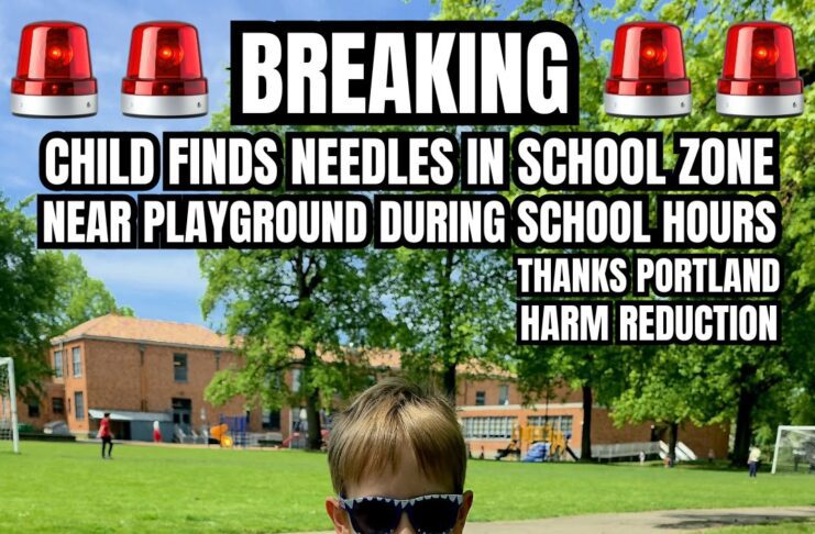 Needles in School Zone in Portland Oregon