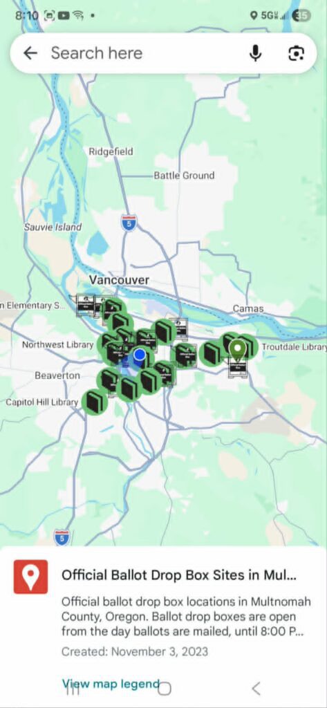 Official Voter Drop Site in Oregon Closed Early before 8pm