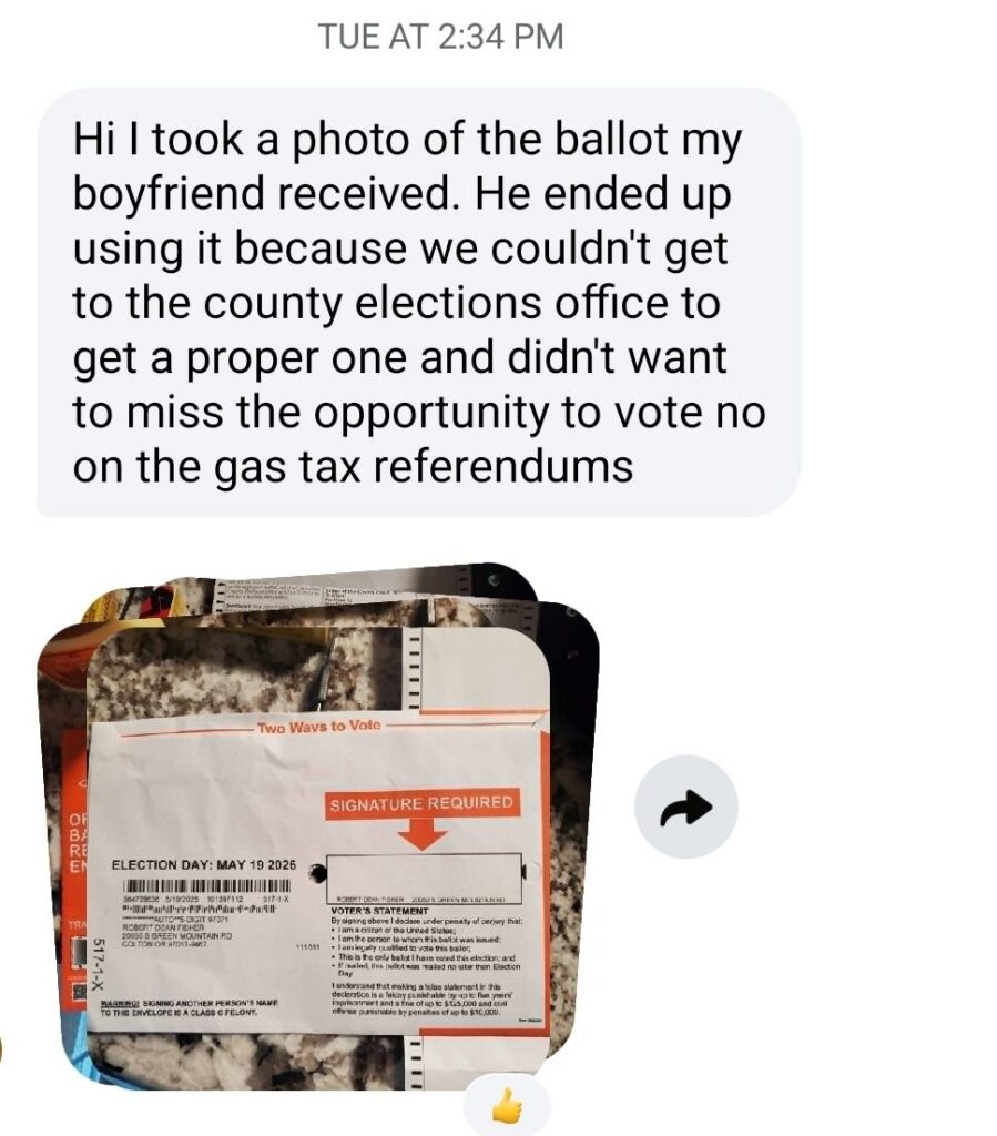 Oregon Mail-In Ballot Voter Errors - Wrong Party in Primary Election