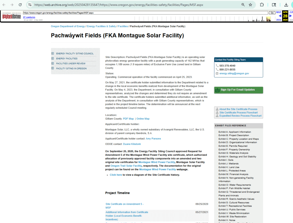 Pachwáywit Fields - FKA Montague Solar Facility